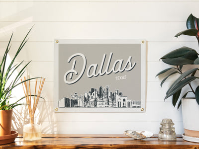 Dallas, Texas City Felt Banner