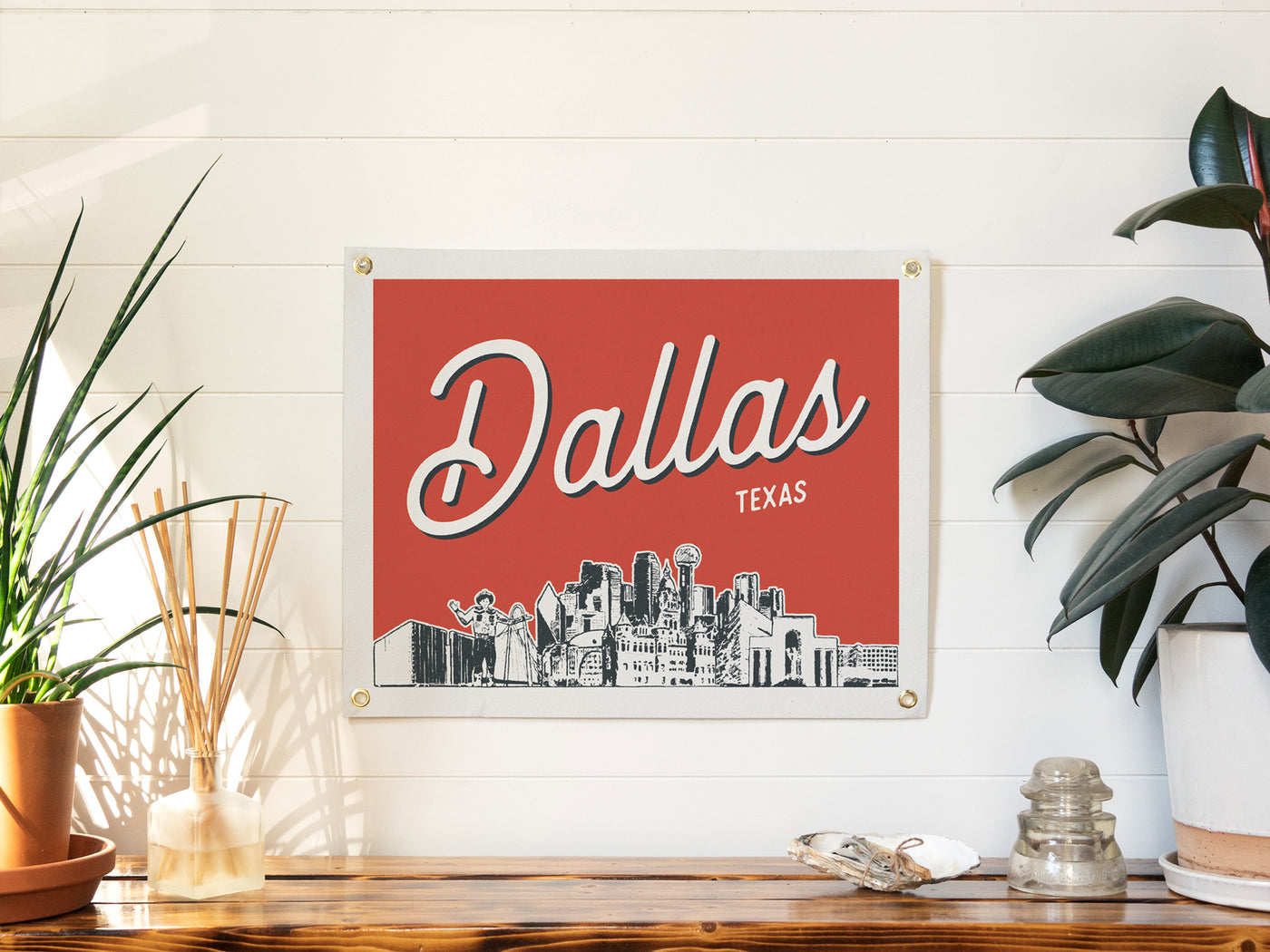 Dallas, Texas City Felt Banner