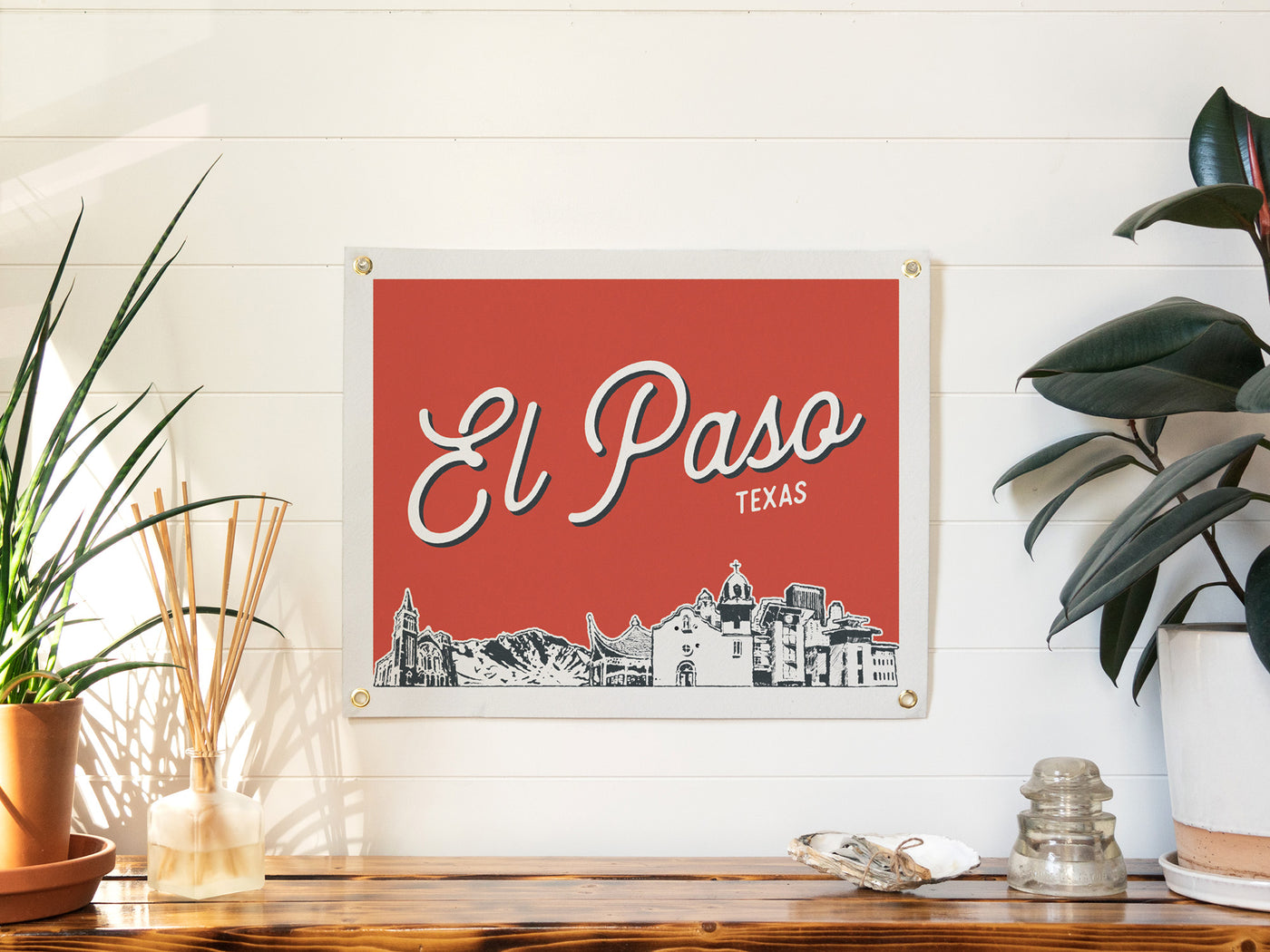 El Paso, Texas City Felt Banner