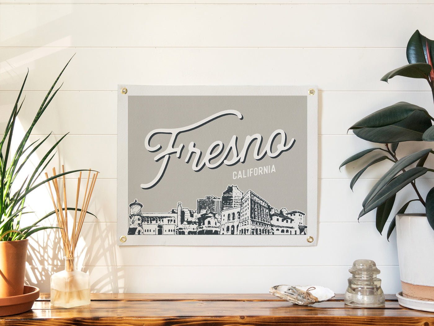 Fresno, California City Felt Banner
