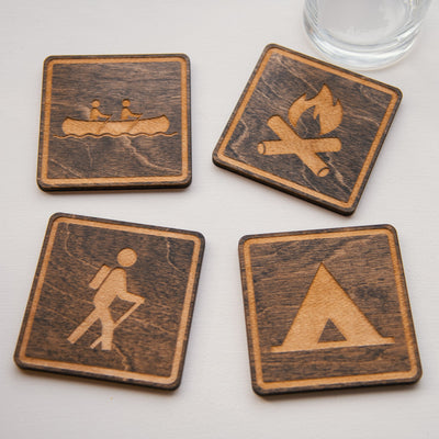Camp Signs Coasters