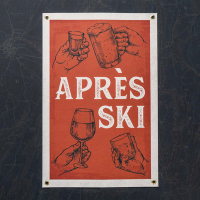 Apres Ski Felt Banner