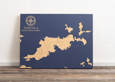 Tortola, British Virgin Islands International Coastal Map