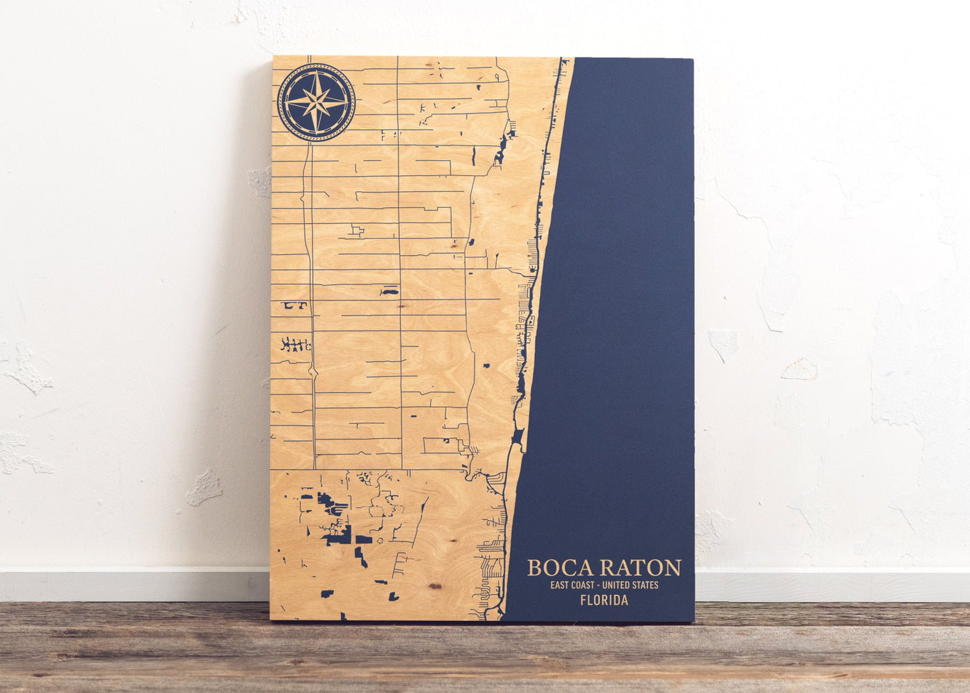 Boca Raton, Florida U.S. Coastal Map