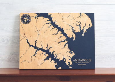 Annapolis, Maryland U.S. Coastal Map