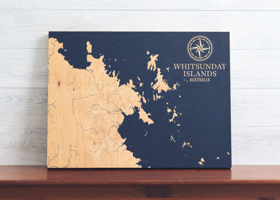 Whitsunday Islands, Australia International Coastal Map