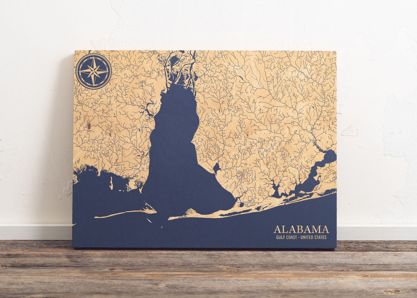Alabama Coast U.S. Coastal Map