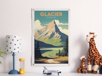 Glacier National Park Felt Banner