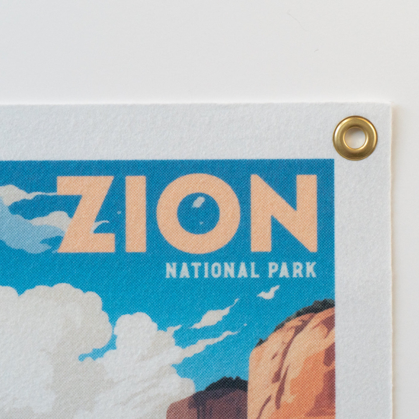 Zion National Park Felt Banner