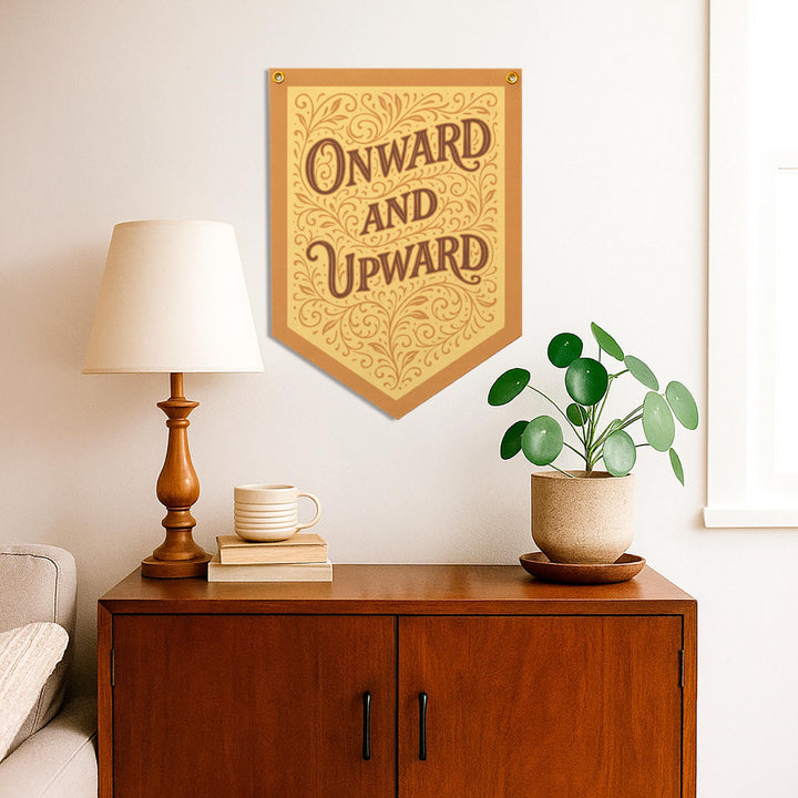Onward &amp; Upward Felt Camp Flag
