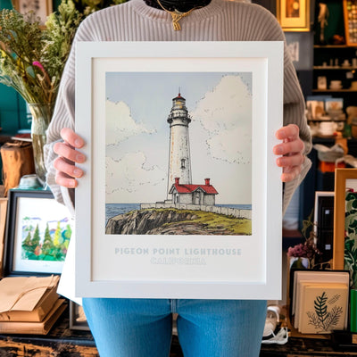 Pigeon Point Lighthouse California Wall Art Print