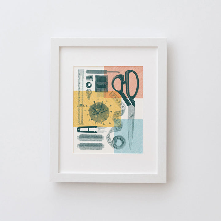 Sewing Flatlay Print