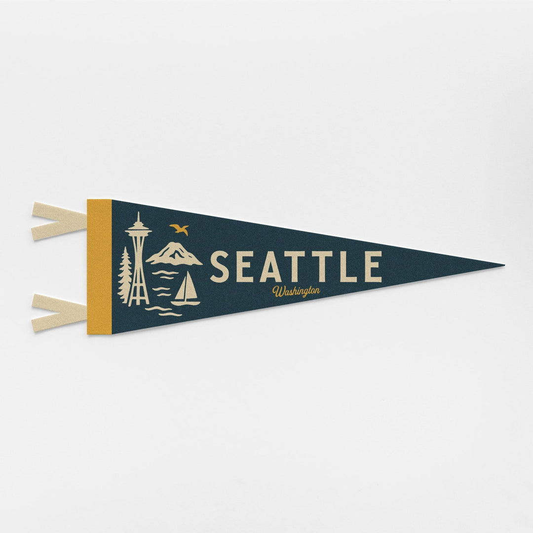 Seattle Washington Felt Pennant