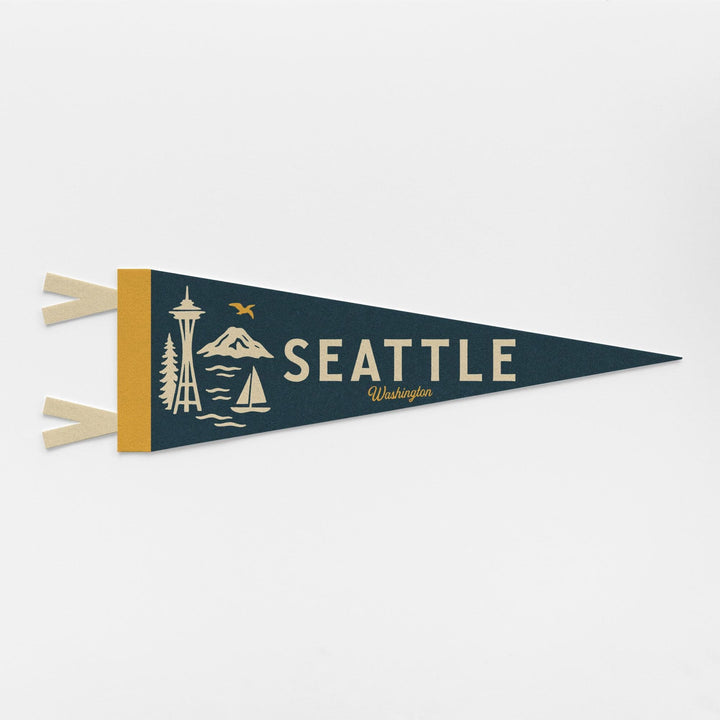 Seattle Washington Felt Pennant