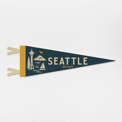 Seattle Washington Felt Pennant