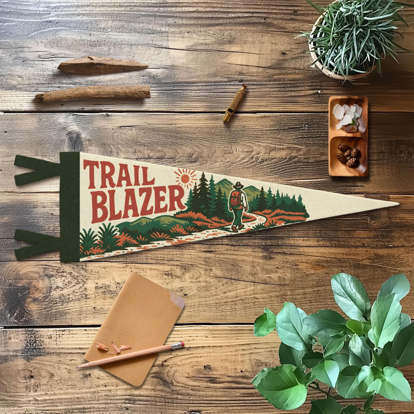 Trail Blazer Felt Pennant