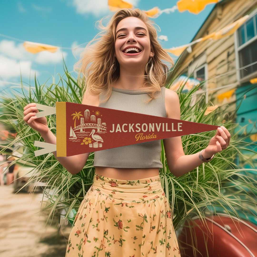 Jacksonville Florida Felt Pennant