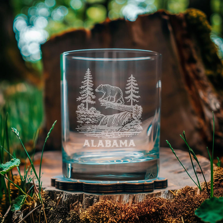 Alabama State Bear Glasses