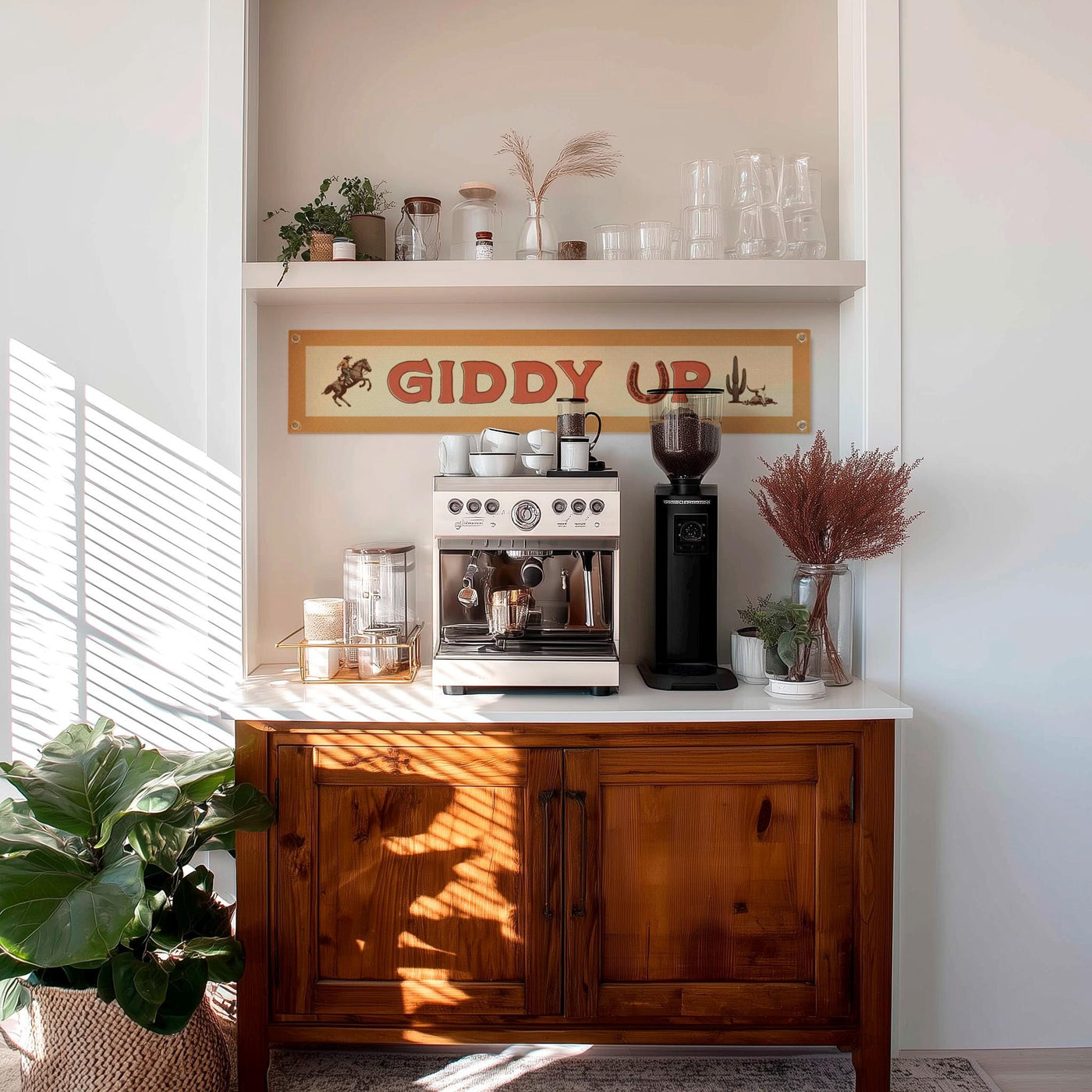 Giddy Up Felt Sign Banner