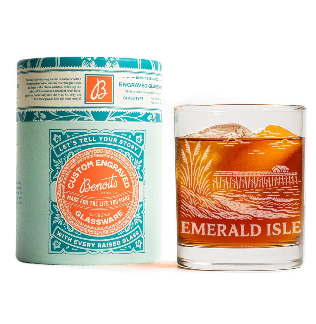 Emerald Isle North Carolina Glasses