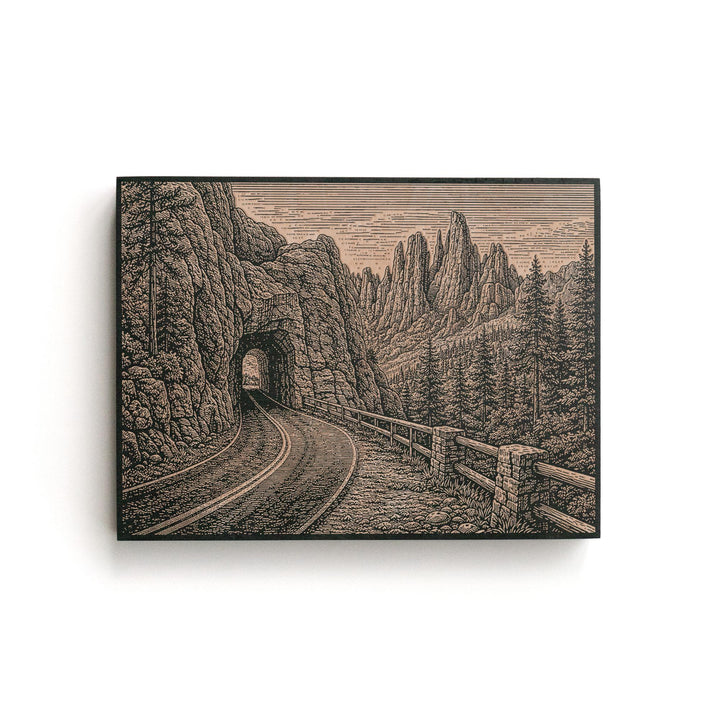 Custer State Park Engraved Birch Art Panel