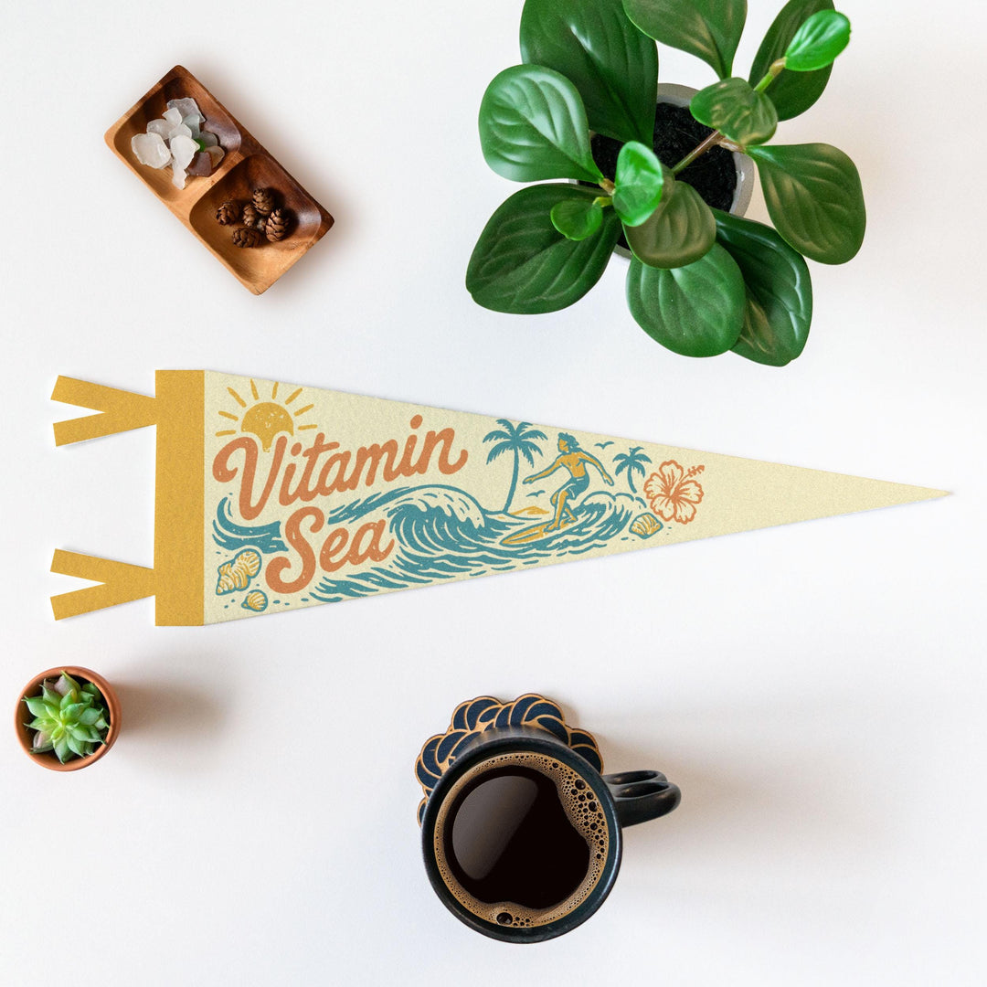 Vitamin Sea Felt Pennant