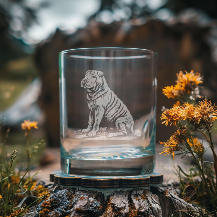 Shar Pei Customizable Dog Glasses