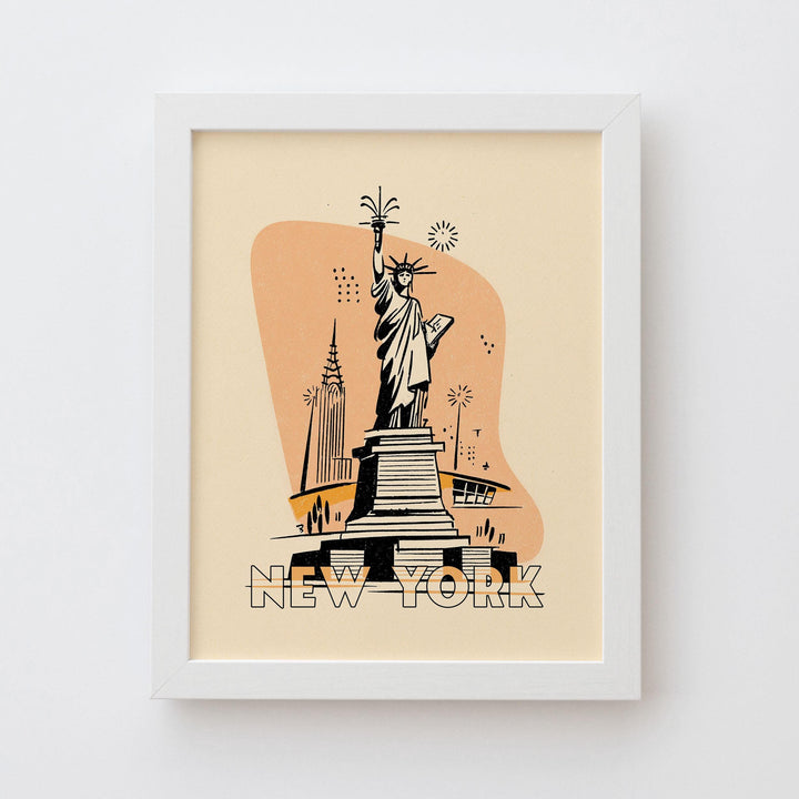 New York City Mid Century Travel Poster