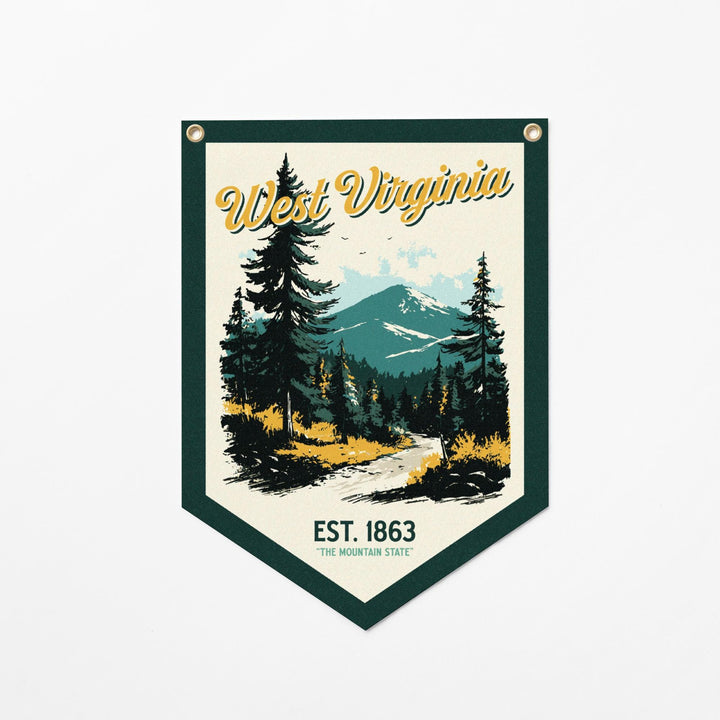 West Virginia Felt Camp Flag