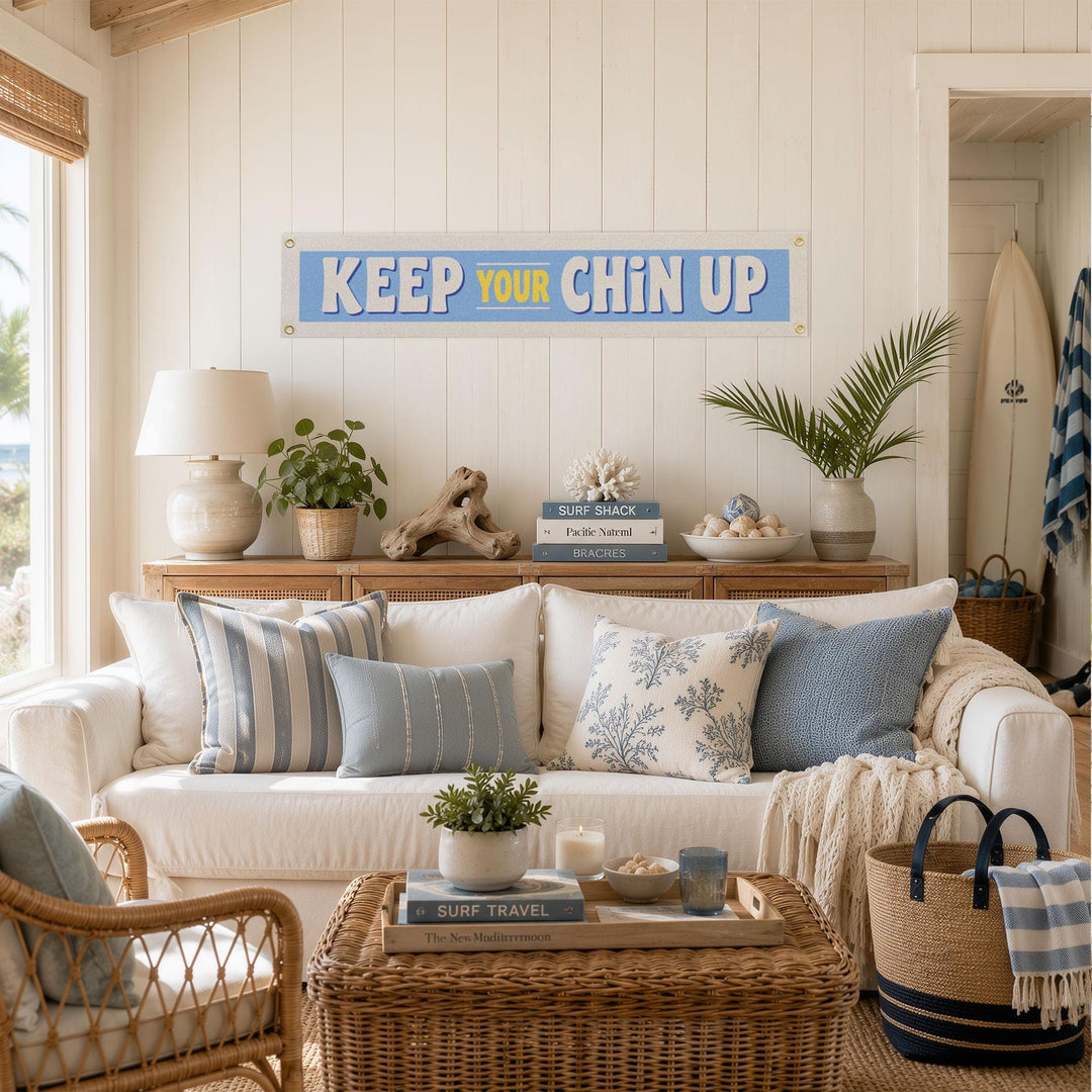 Keep Your Chin Up Felt Banner