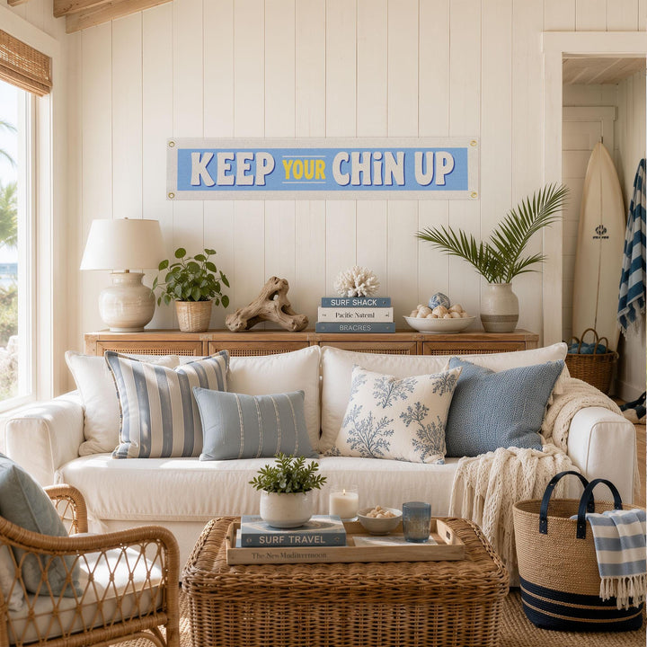 Keep Your Chin Up Felt Banner