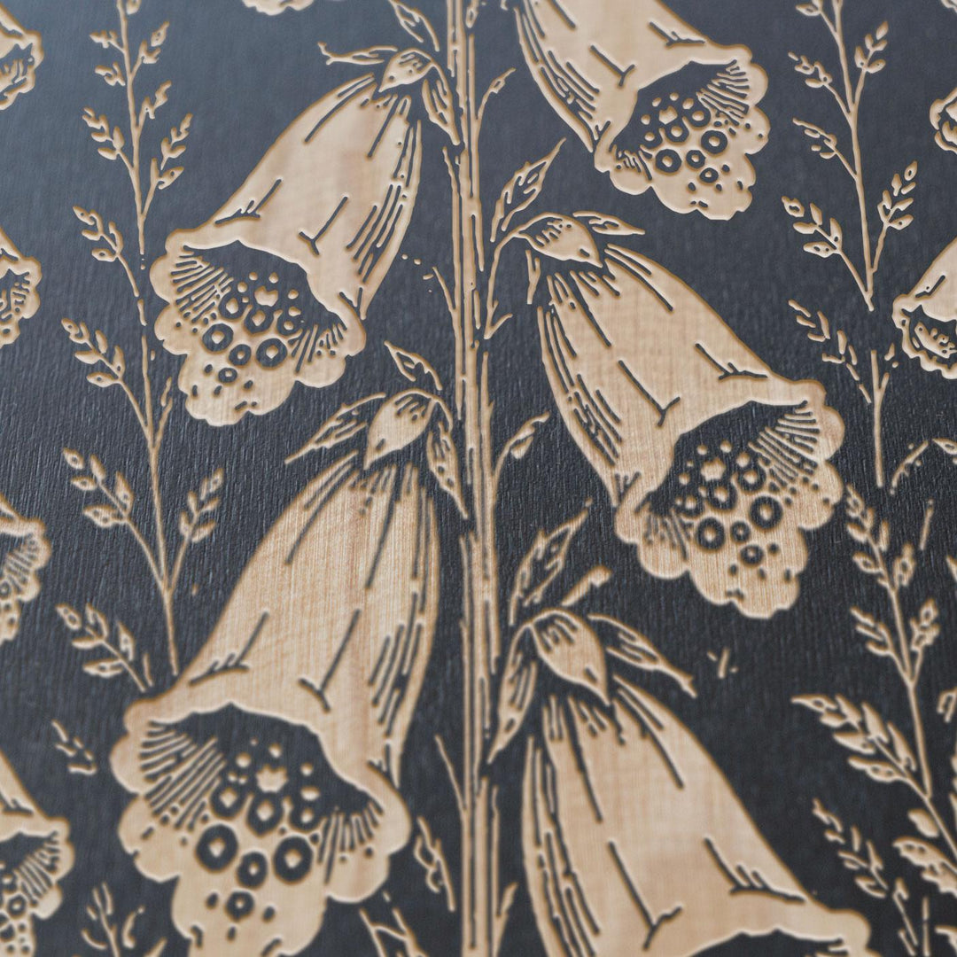 Foxglove Engraved Birch Art Panel