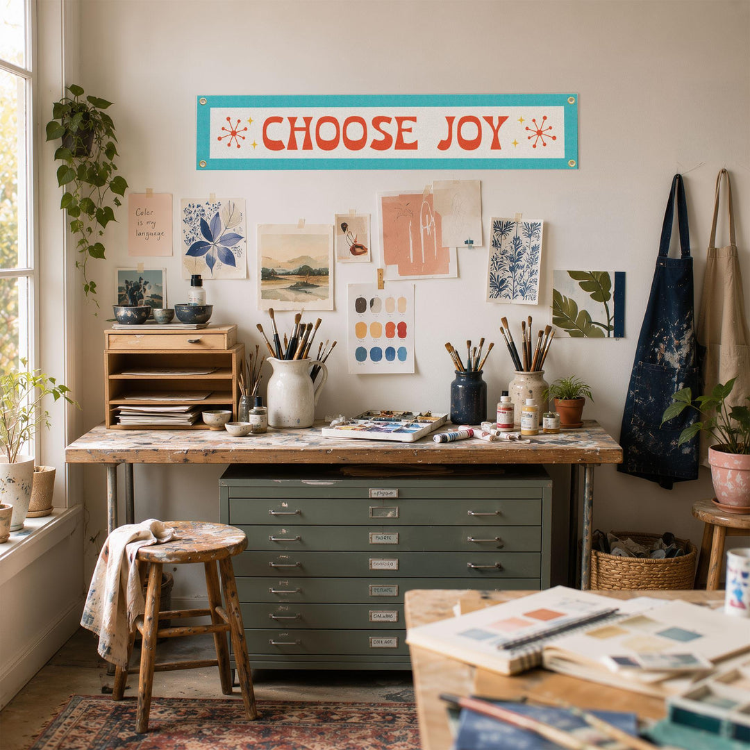 Choose Joy Felt Banner