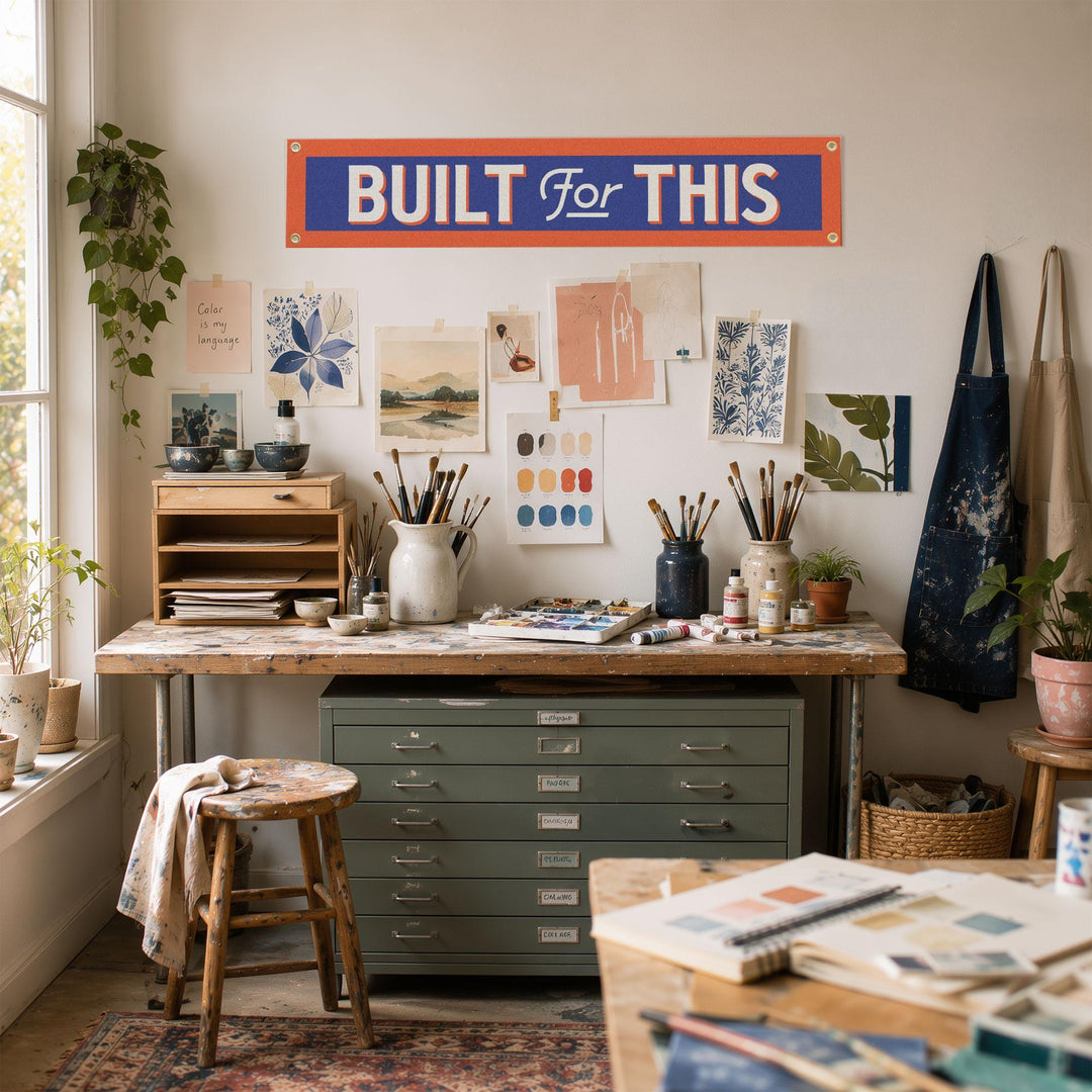 Built For This Felt Banner