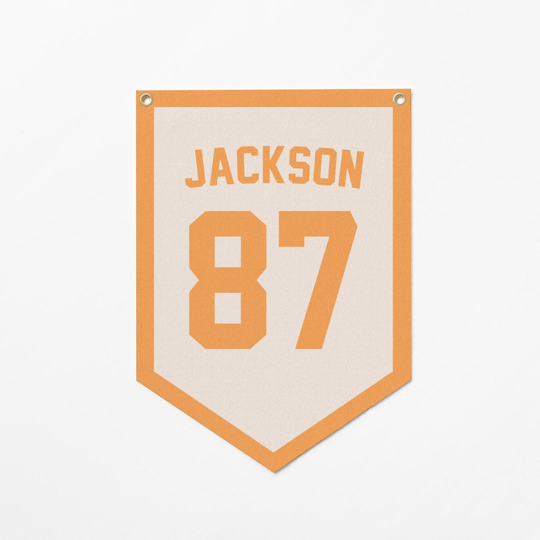 Custom Sports Jersey Style Felt Camp Banner