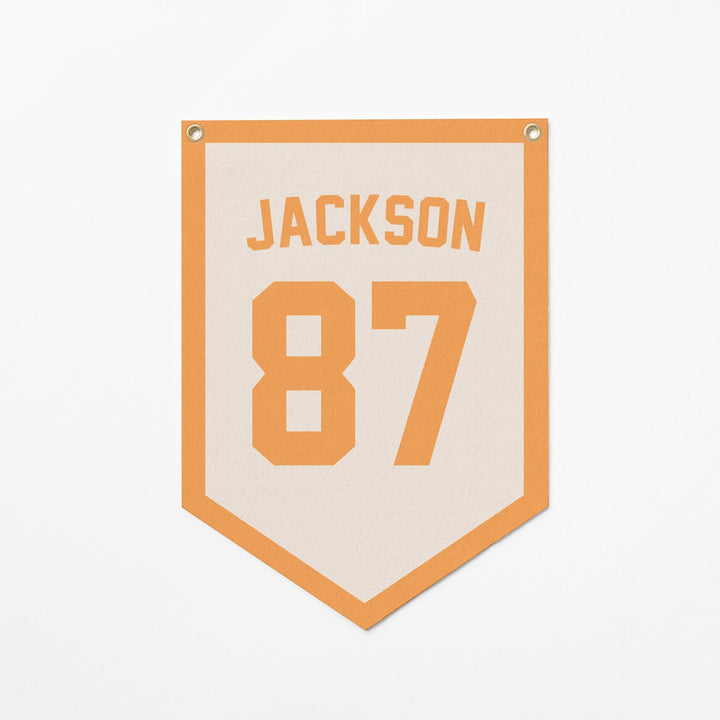 Custom Sports Jersey Style Felt Camp Banner