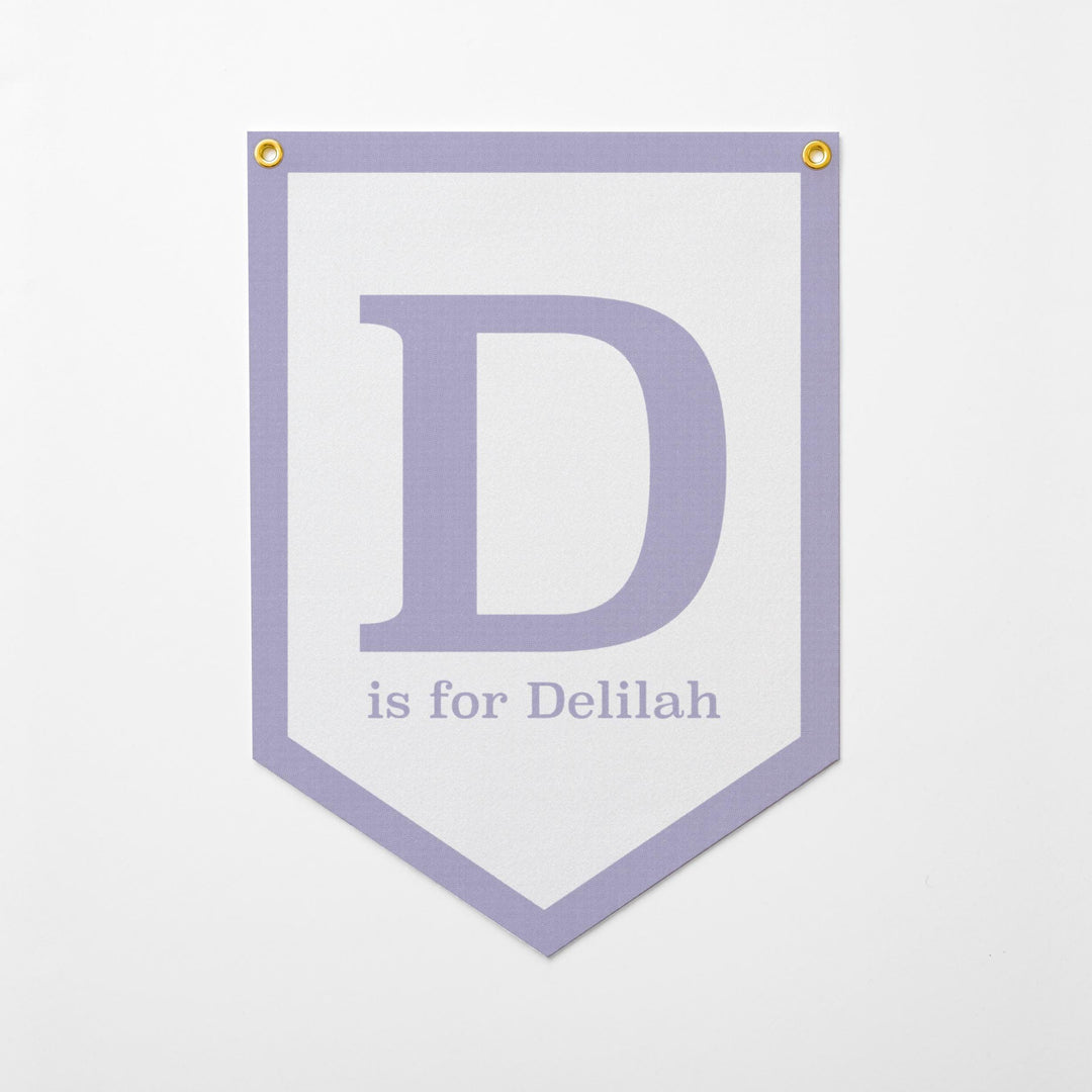 Custom Name Alphabet Block Felt Camp Flag