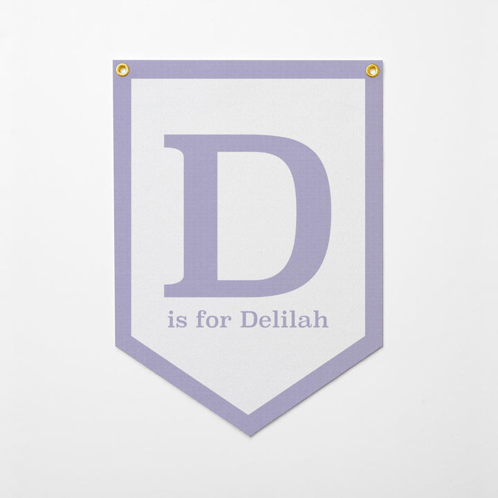 Custom Name Alphabet Block Felt Camp Flag