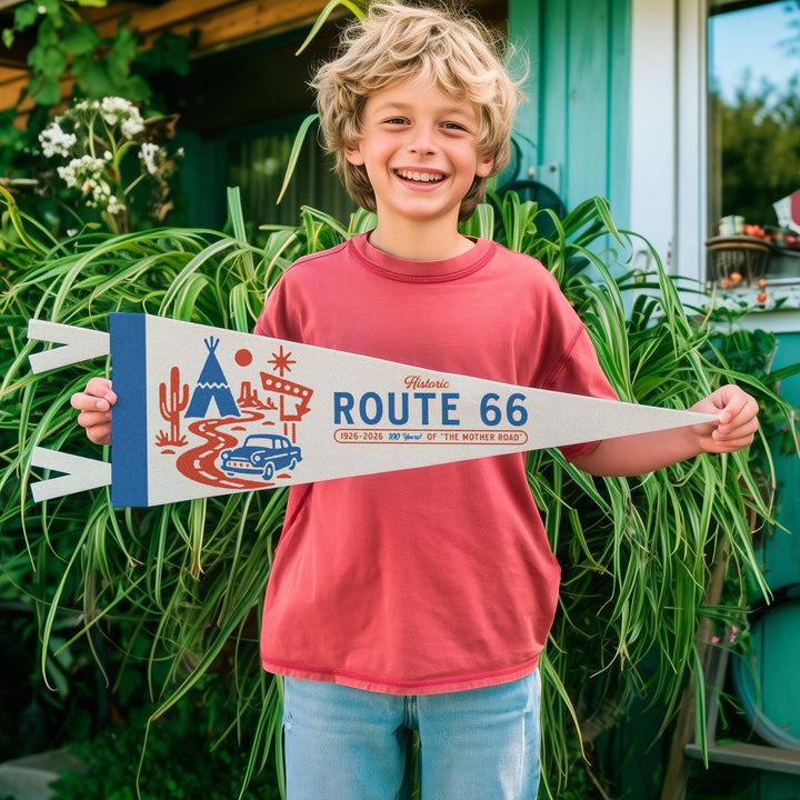 Route 66 Centennial Felt Pennant