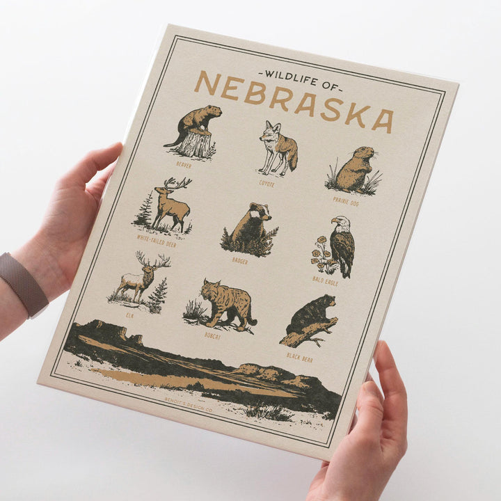 Nebraska Wildlife Print