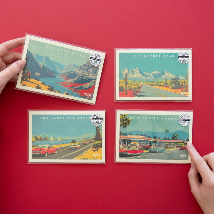 Route 66 Postcards Art Print Set