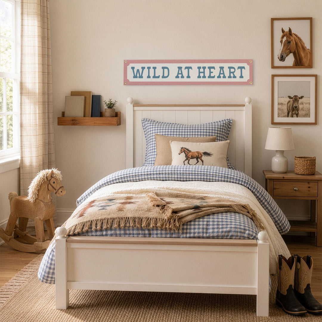 Wild at Heart Felt Banner