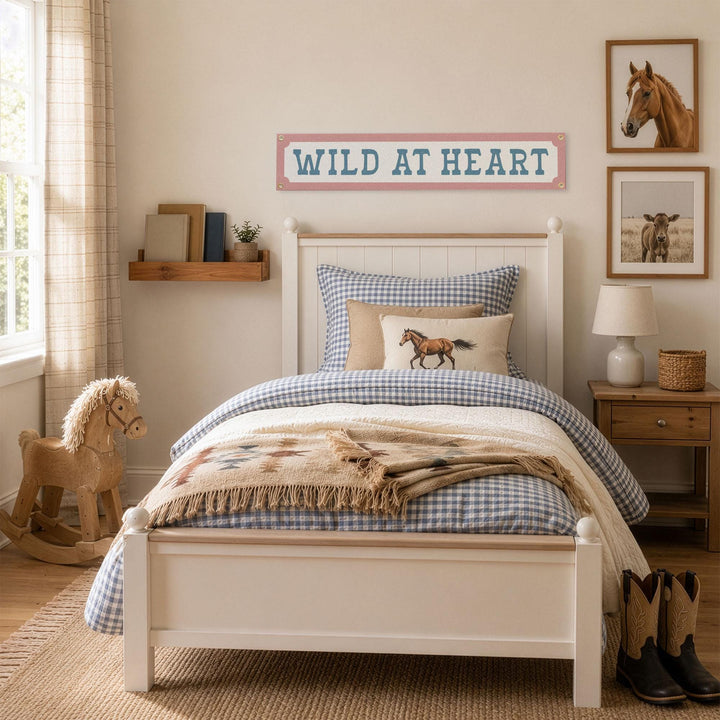 Wild at Heart Felt Banner