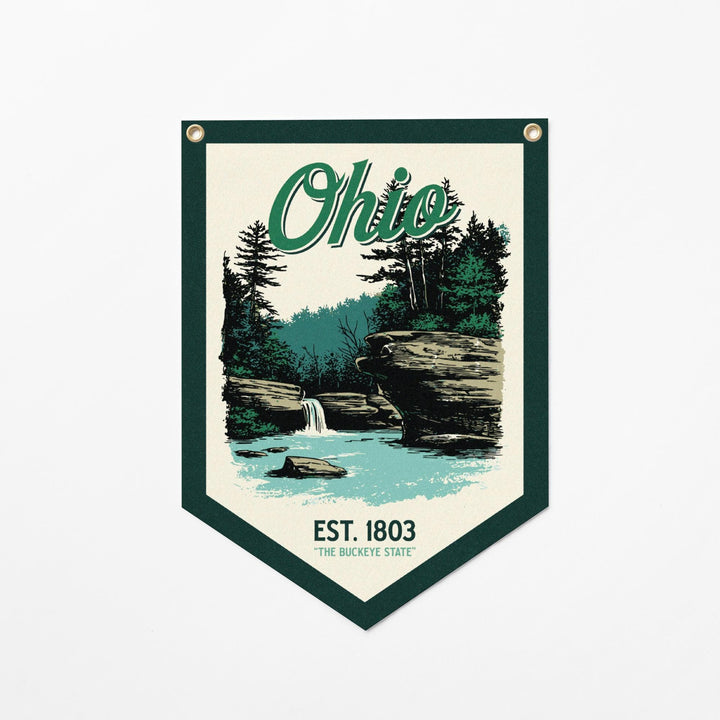 Ohio Felt Camp Flag
