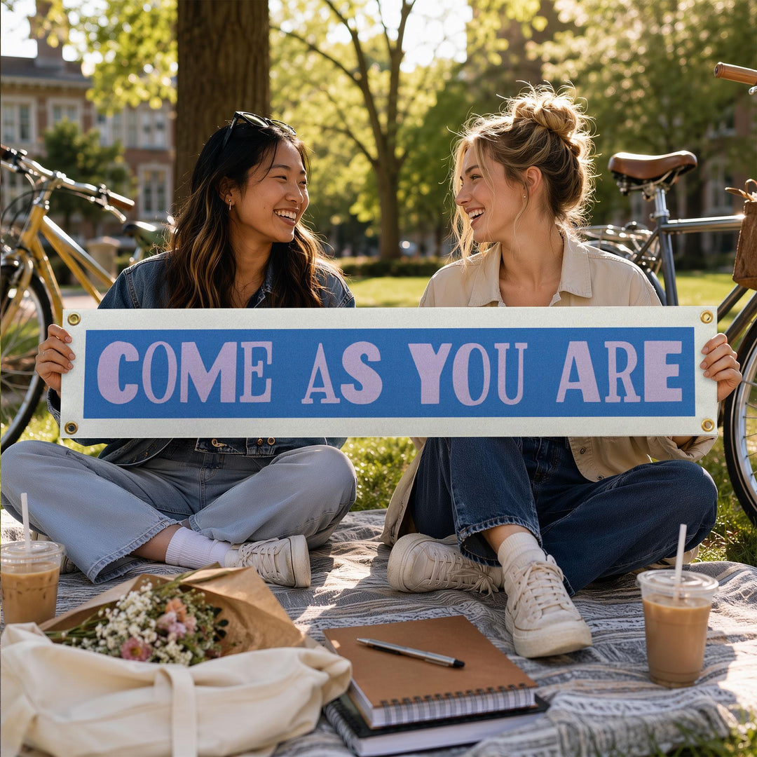 Come As You Are Felt Banner