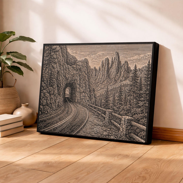 Custer State Park Engraved Birch Art Panel