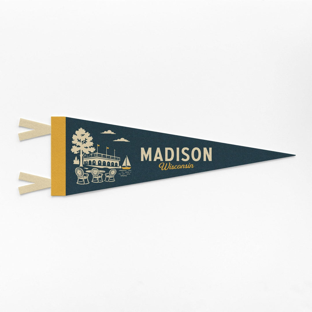 Madison Wisconsin Felt Pennant