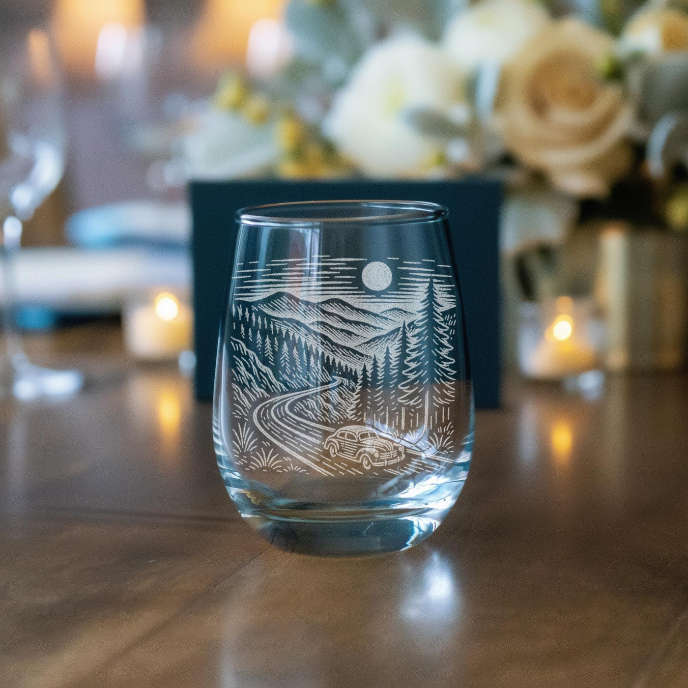 Blue Ridge Parkway Engraved Glasses