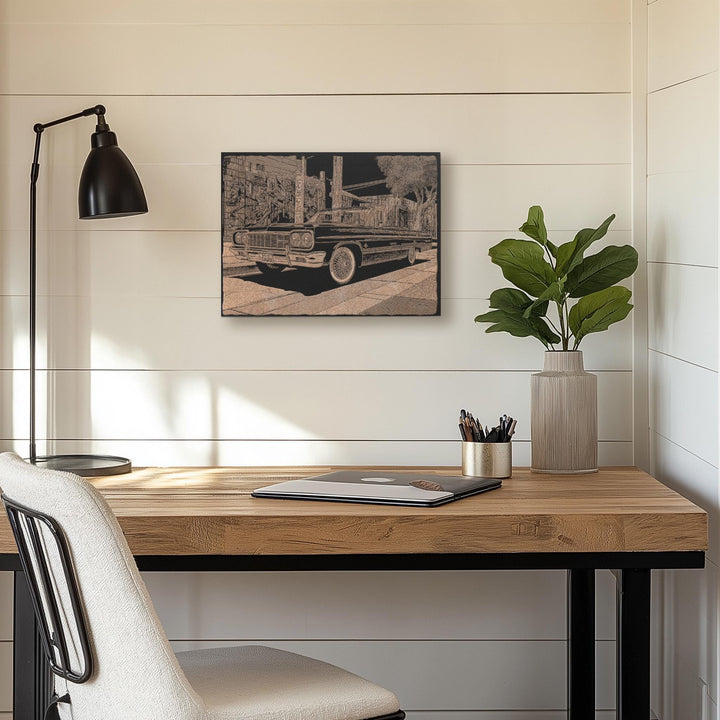 Lowrider Engraved Illustration