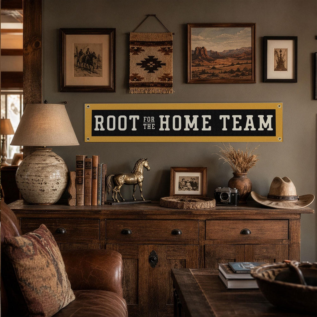 Root for the Home Team Felt Banner